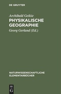 Cover: Physikalische Geographie - De Gruyter