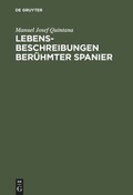 Cover: Lebensbeschreibungen ber&uuml;hmter Spanier - De Gruyter