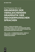 Cover: Vorbemerkungen. Verbale Komposita. Augment, reduplizierte Verbalbildungen - De Gruyter Mouton