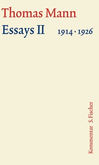 Abbildung von: Essays II 1914-1926 - S. Fischer
