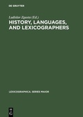 Cover: History, languages, and lexicographers - De Gruyter