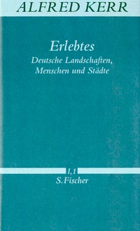 Enlarge image Cover: Erlebtes - S. Fischer