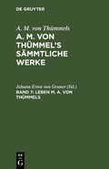 Cover: Leben M. A. von Th&uuml;mmels - De Gruyter