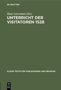 Bild: Unterricht der Visitatoren 1528 - De Gruyter