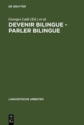 Cover: Devenir bilingue - parler bilingue - De Gruyter