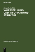 Cover: Wortstellung und Informationsstruktur - De Gruyter