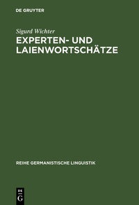 Abbildung von: Experten- und Laienwortschätze - De Gruyter Mouton
