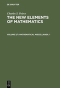 Cover: Mathematical Miscellanea. 1 - De Gruyter