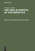 Cover: Mathematical Miscellanea. 1 - De Gruyter