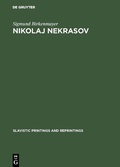 Cover: Nikolaj Nekrasov - De Gruyter Mouton