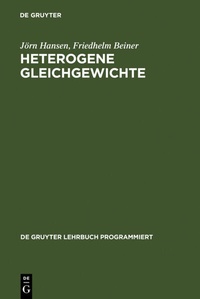 Enlarge image Cover: Heterogene Gleichgewichte - De Gruyter