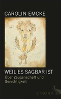 Cover: Weil es sagbar ist - S. Fischer