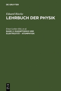 Abbildung von: Magnetismus und Elektrizität - Atomphysik - De Gruyter