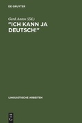 Cover: "Ich kann ja Deutsch!" - De Gruyter