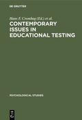 Cover: Contemporary issues in educational testing - De Gruyter Mouton