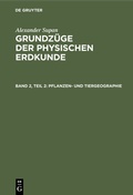 Cover: Pflanzen- und Tiergeographie - De Gruyter