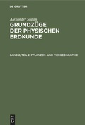 Cover: Pflanzen- und Tiergeographie - De Gruyter