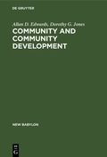 Cover: Community and community development - De Gruyter Mouton