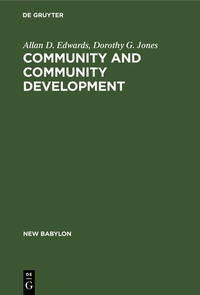 Enlarge image Cover: Community and community development - De Gruyter Mouton