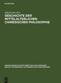 Bild: Geschichte der mittelalterlichen chinesischen Philosophie - De Gruyter