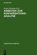 Cover: Arbeiten zur Konversationsanalyse - De Gruyter