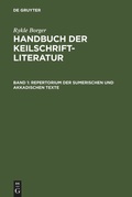 Cover: Repertorium der sumerischen und akkadischen Texte - De Gruyter