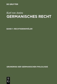 Abbildung von: Rechtsdenkmäler - De Gruyter