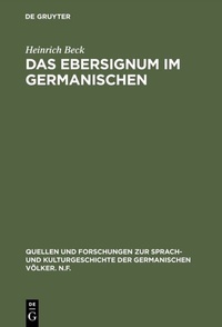 Abbildung von: Das Ebersignum im Germanischen - De Gruyter