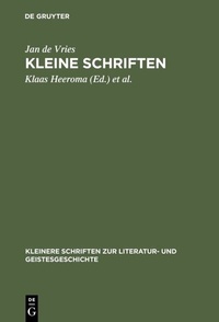 Abbildung von: Kleine Schriften - De Gruyter