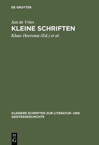 Abbildung von: Kleine Schriften - De Gruyter