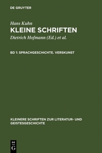 Abbildung von: Sprachgeschichte. Verskunst - De Gruyter