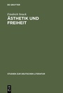 Cover: Ästhetik und Freiheit - De Gruyter