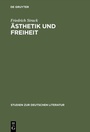 Cover: Ästhetik und Freiheit - De Gruyter