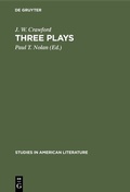 Cover: Three plays - De Gruyter Mouton