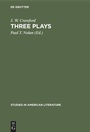 Cover: Three plays - De Gruyter Mouton