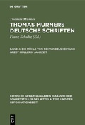 Cover: Die M&uuml;hle von Schwindelsheim und Gredt M&uuml;llerin Jahrzeit - De Gruyter
