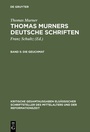 Cover: Thomas Murner: Thomas Murners deutsche Schriften / Die Geuchmat - De Gruyter