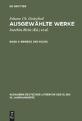 Cover: Reineke der Fuchs - De Gruyter