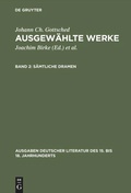 Cover: S&auml;mtliche Dramen - De Gruyter