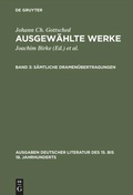Cover: S&auml;mtliche Dramen&uuml;bertragungen - De Gruyter