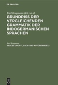 Cover: (Wort-, Sach- und Autorenindex) - De Gruyter Mouton