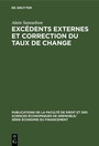 Cover: Excédents externes et correction du taux de change - De Gruyter Mouton