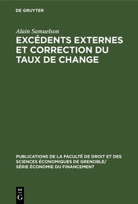 Enlarge image Cover: Excédents externes et correction du taux de change - De Gruyter Mouton