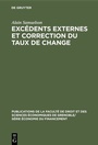 Cover: Excédents externes et correction du taux de change - De Gruyter Mouton