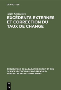Enlarge image Cover: Excédents externes et correction du taux de change - De Gruyter Mouton