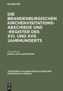 Cover: Das Land Ruppin - De Gruyter