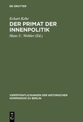 Cover: Der Primat der Innenpolitik - De Gruyter
