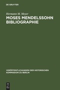 Cover: Moses Mendelssohn Bibliographie - De Gruyter