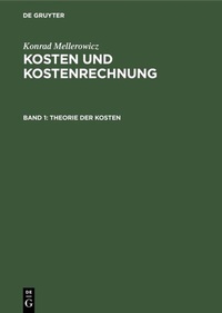 Abbildung von: Theorie der Kosten - De Gruyter