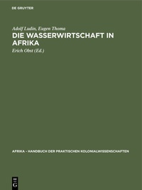 Abbildung von: Die Wasserwirtschaft in Afrika - De Gruyter